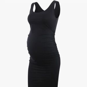 Black Maternity Tank Dress